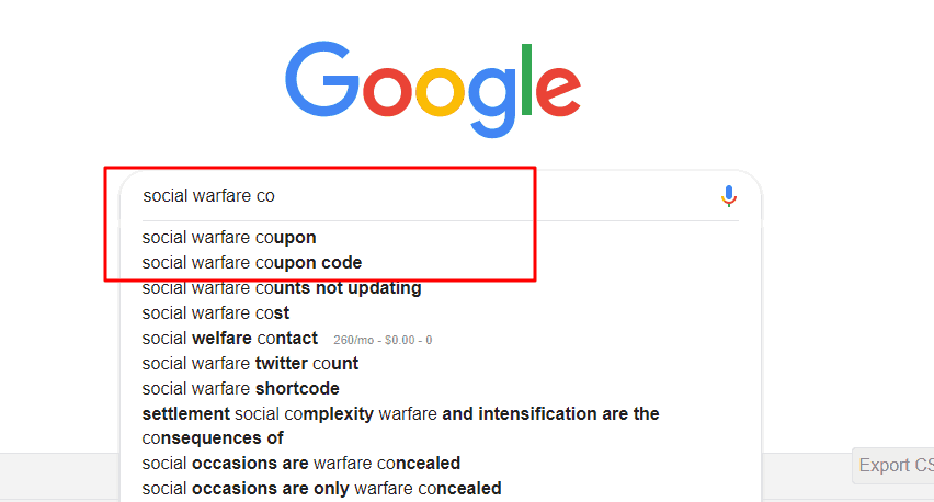 social warfare coupon google search