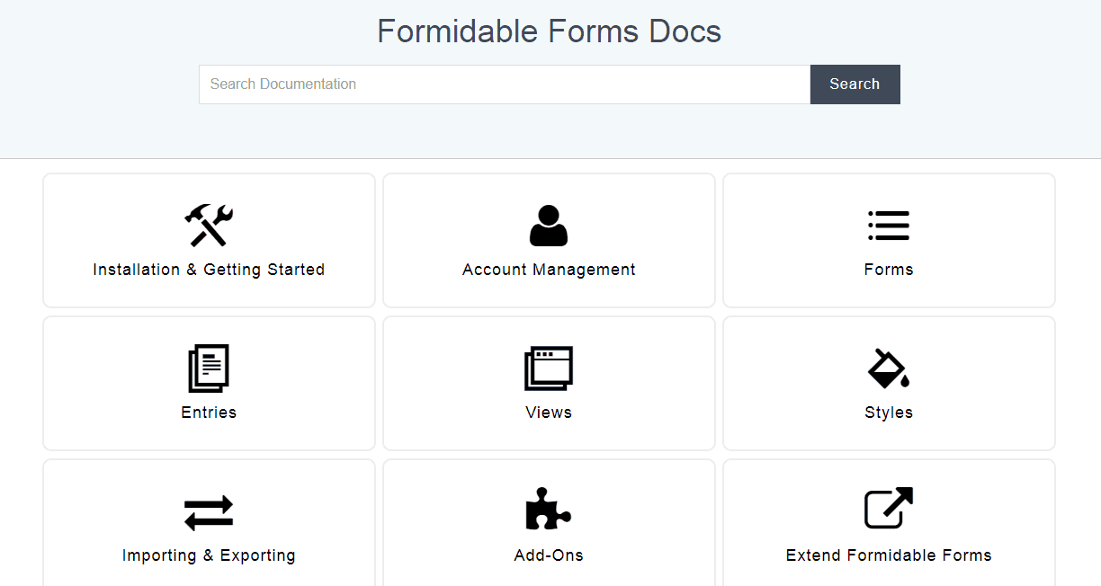 formmidable forms documentation