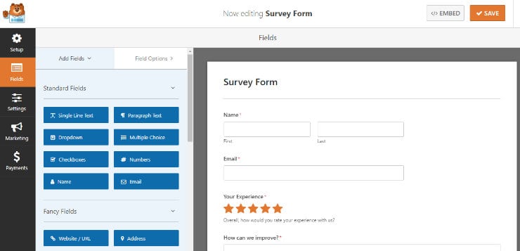 form building in wpforms