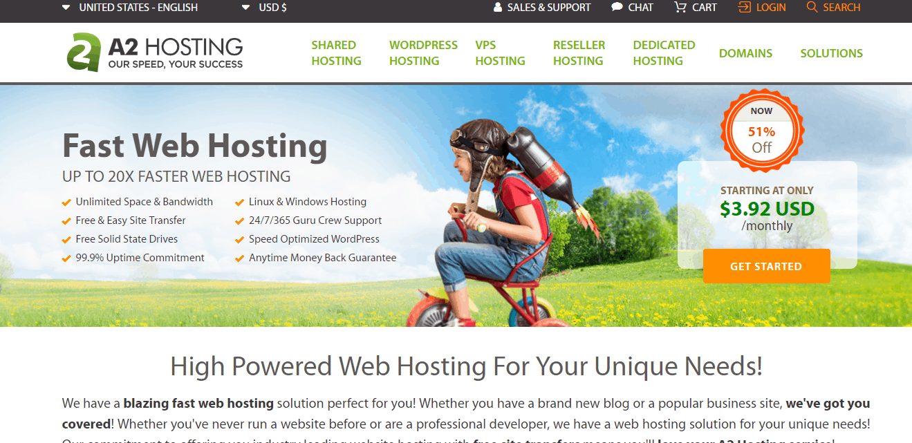 a2 web hosting
