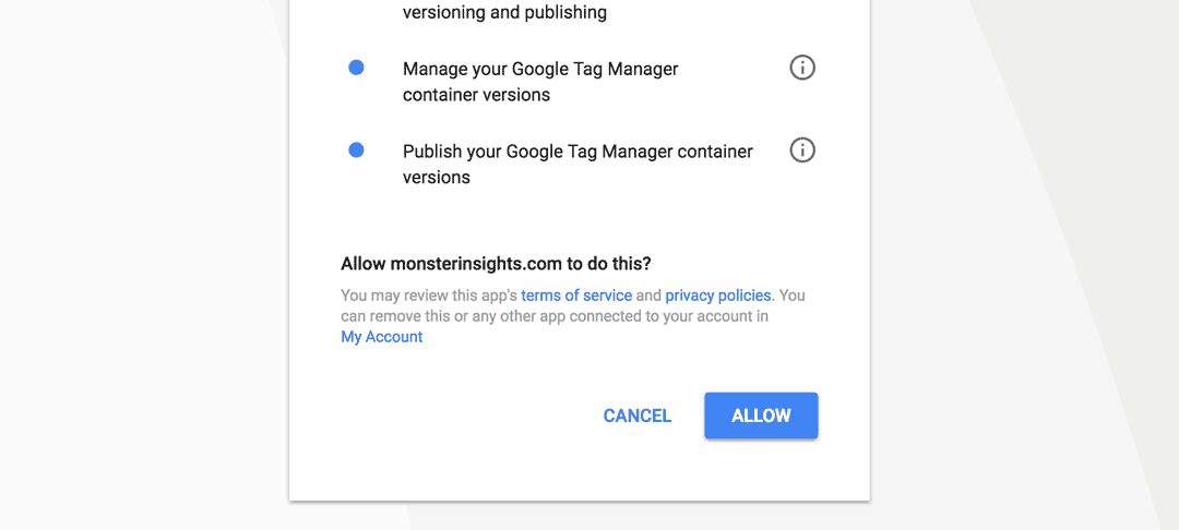 allow usage data monsterinsights