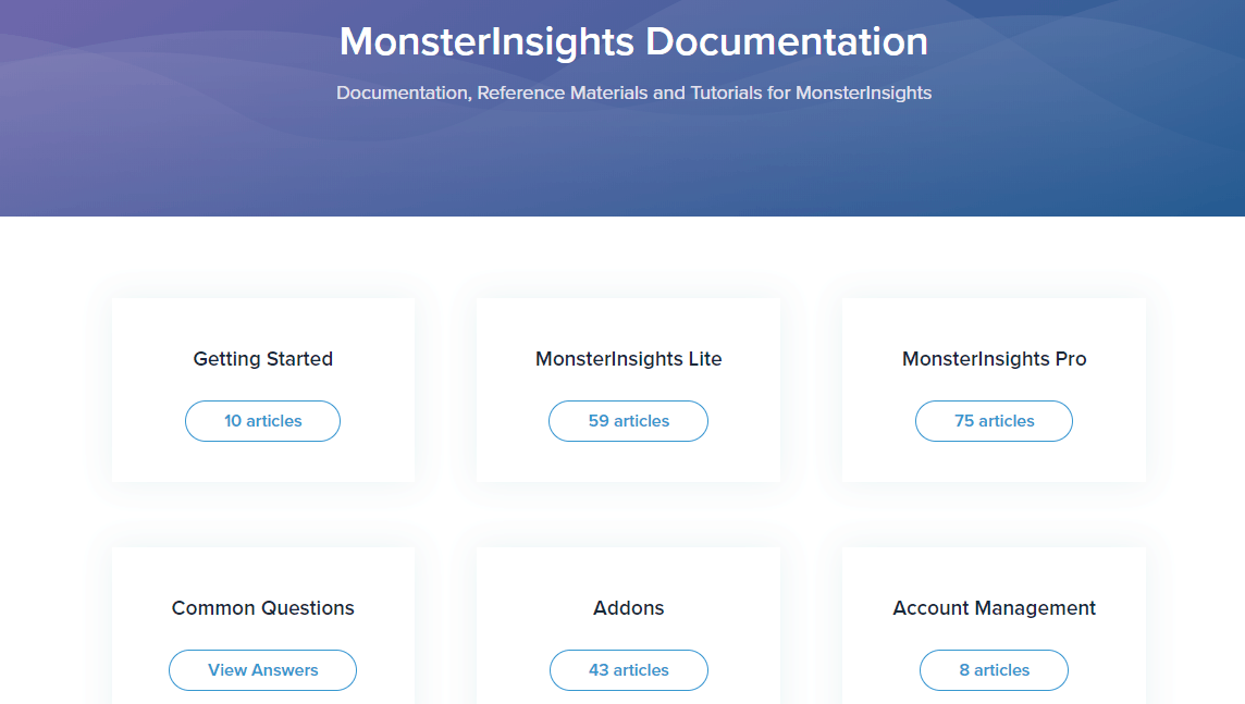 monsterinsights docs