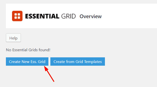 create new ess grid template