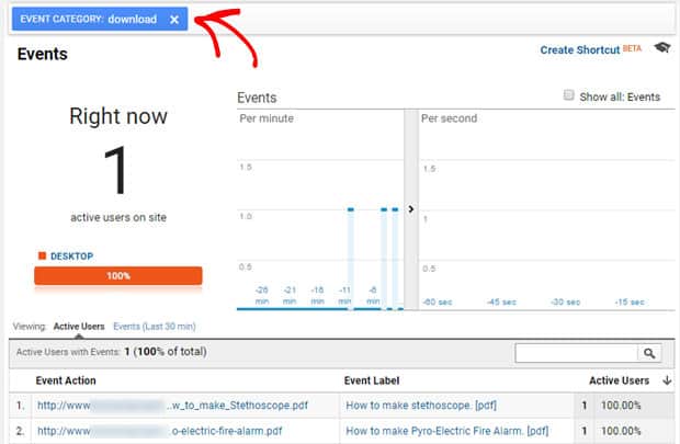 event tracking in google analytics
