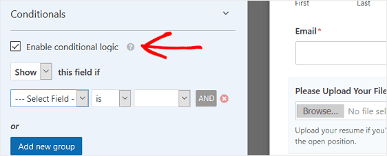 wpforms smart conditional logic