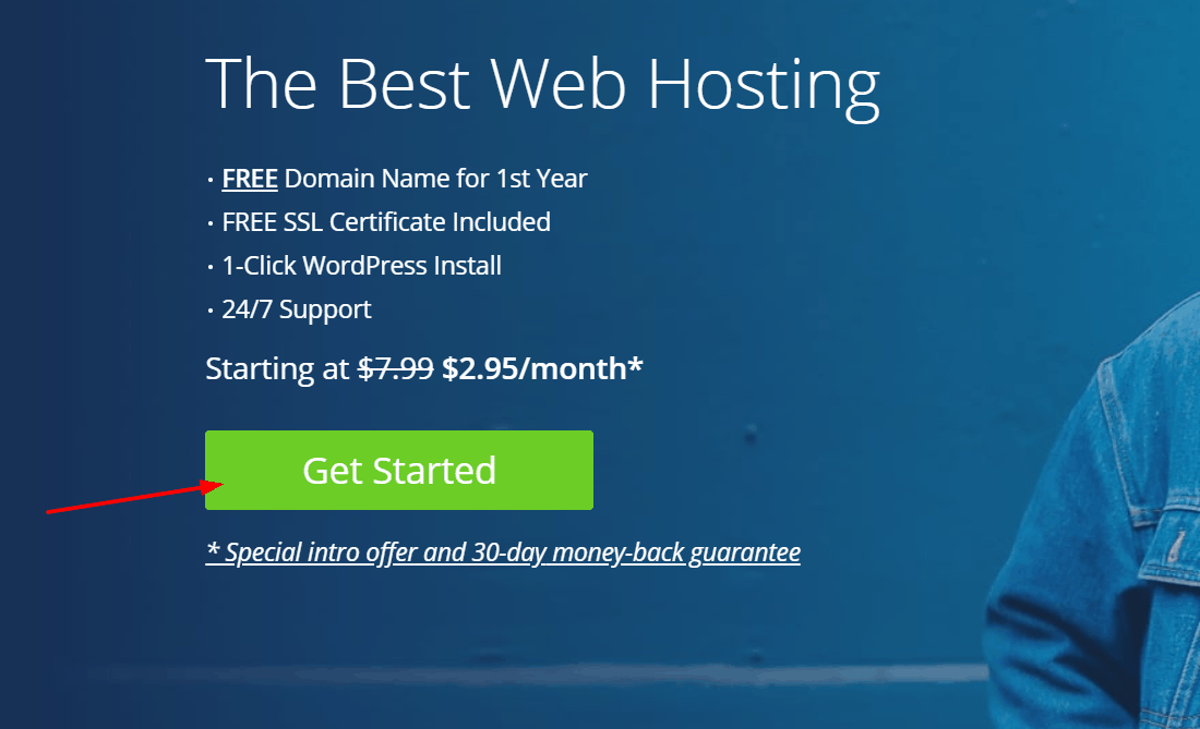 get started with bluehost
