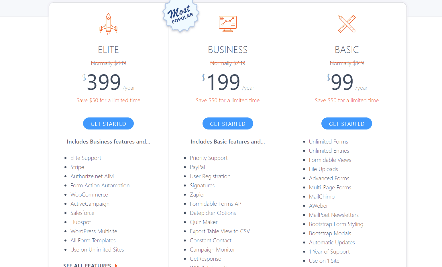 formidable forms pricing