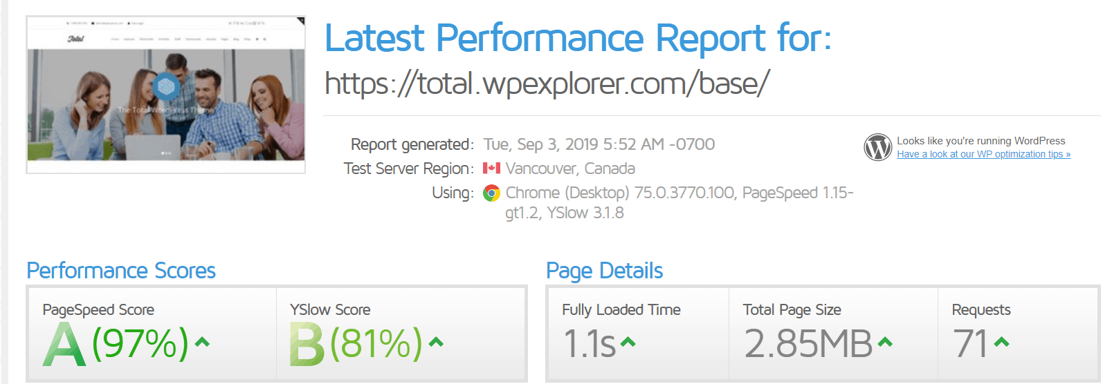 gtmetrix speed test