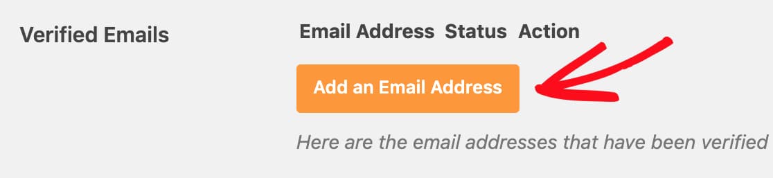 add new email address