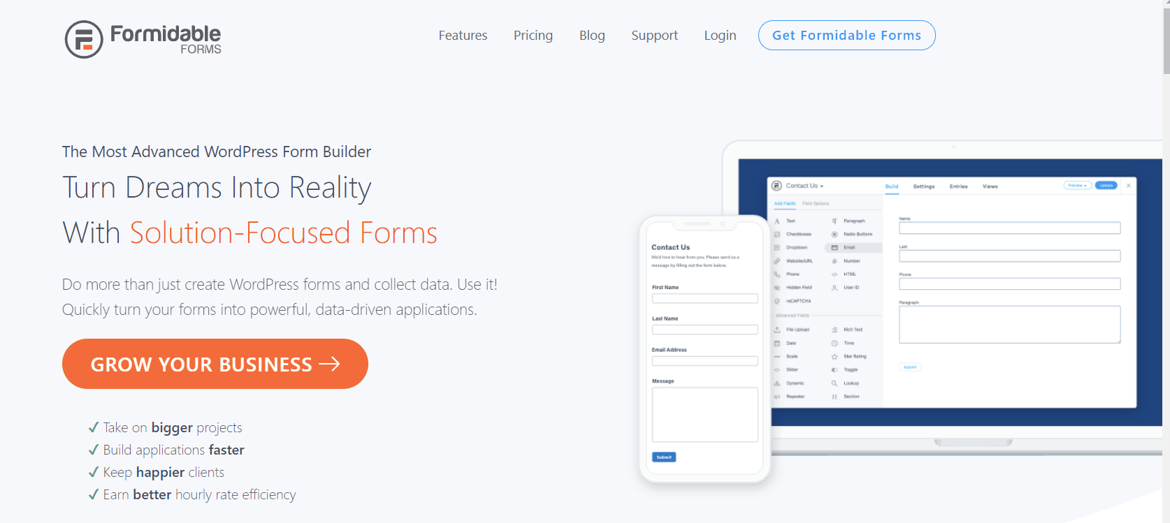 formidable forms plugin