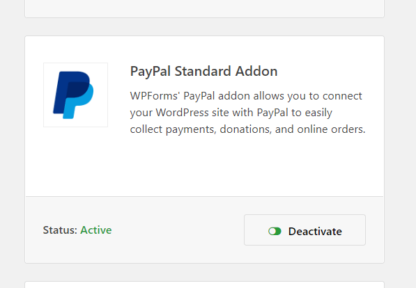 paypal activated