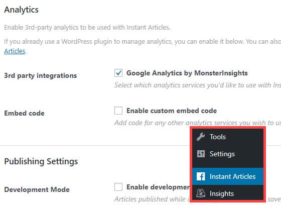 monsterinsights integration