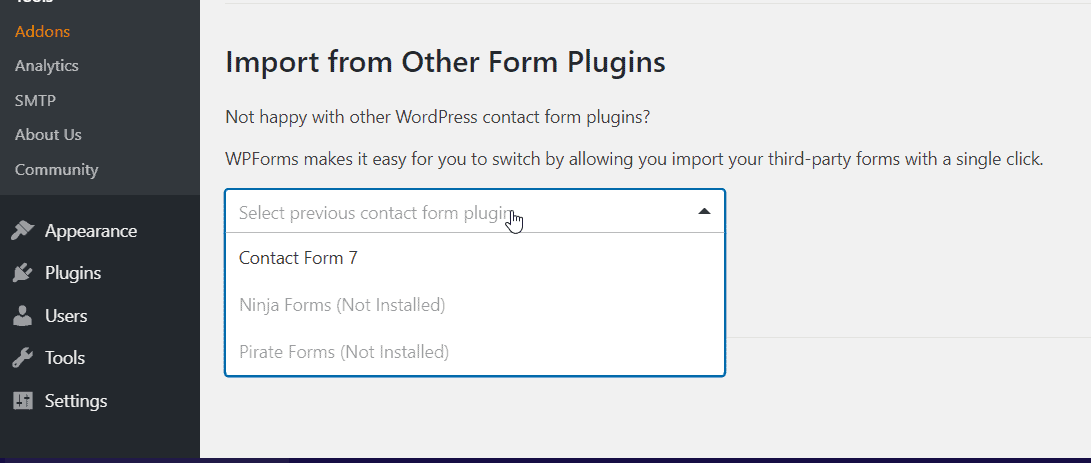 wpforms import plugins